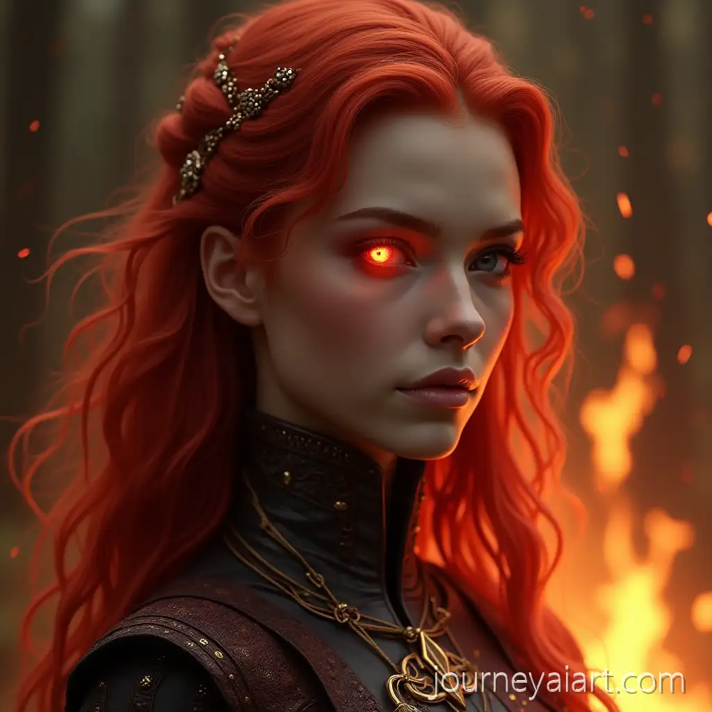 Female-Demon-Warrior-with-Red-Hair-and-Glowing-Eye-Surrounded-by-Fire
