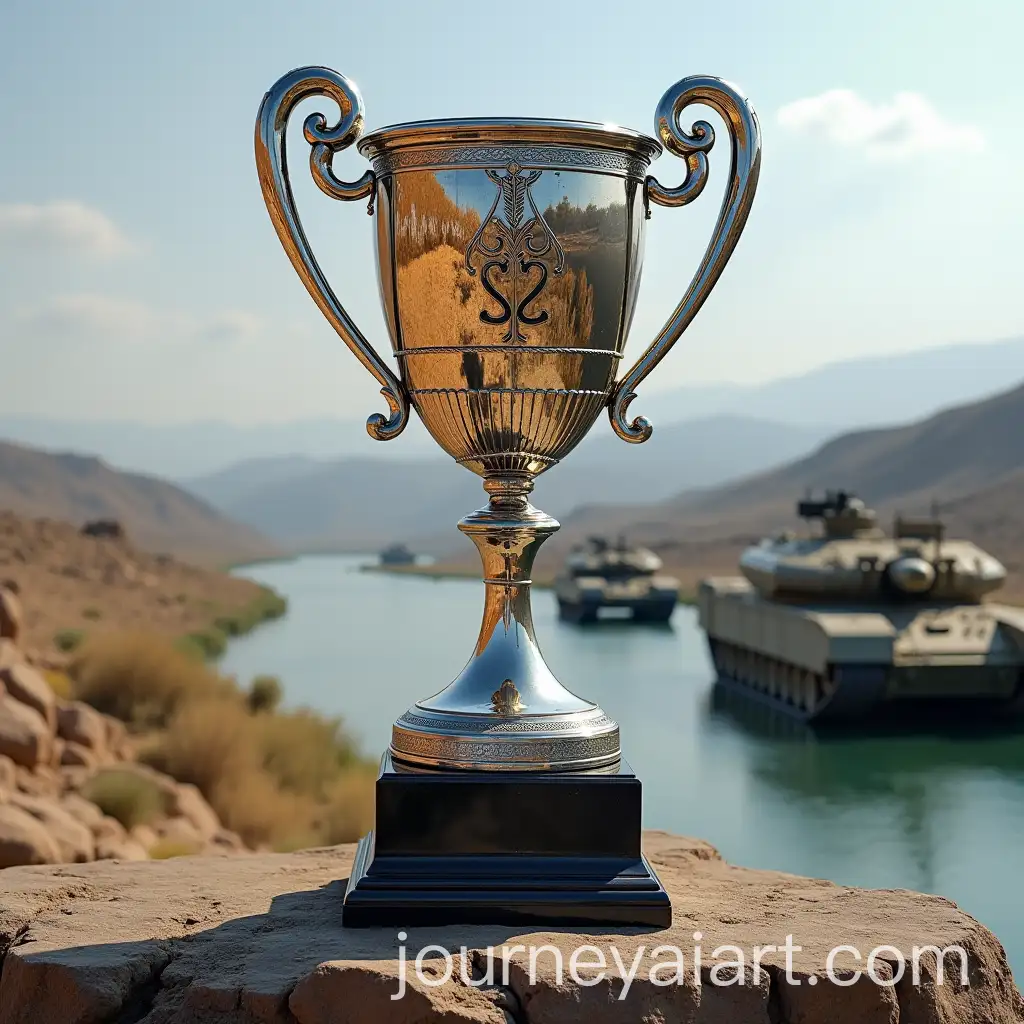 Silver-Trophy-Featuring-T72-Tank-and-BMP-with-Tawi-River-Backdrop