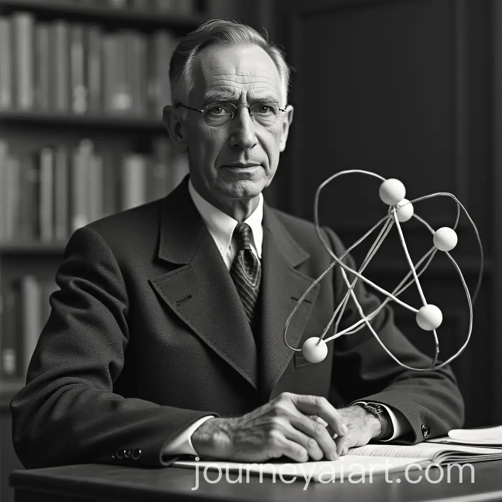 Bohrs-Atomic-Model-with-Electron-Orbits-and-Nucleus-Representation