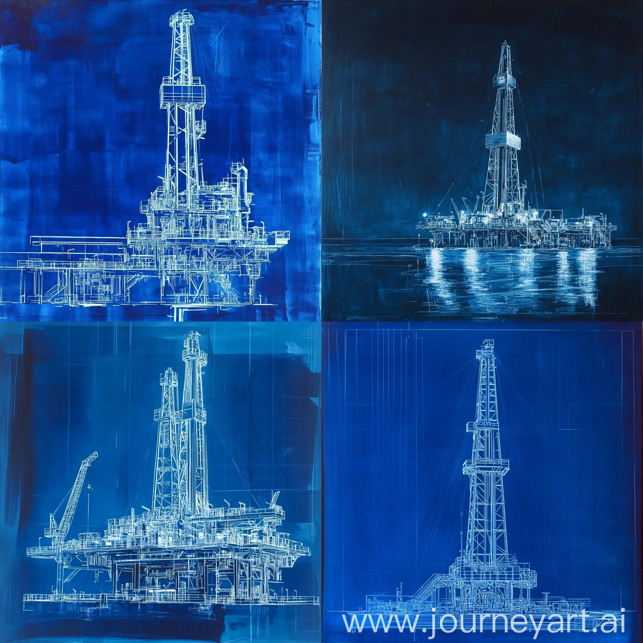 Oil-Drilling-Station-Outline-in-Blue