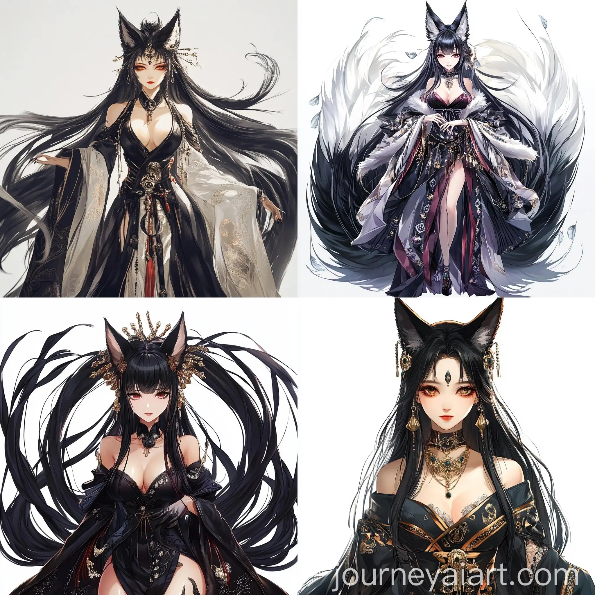 Elegant-NineTailed-Fox-Woman-Portrait-in-Anime-Style