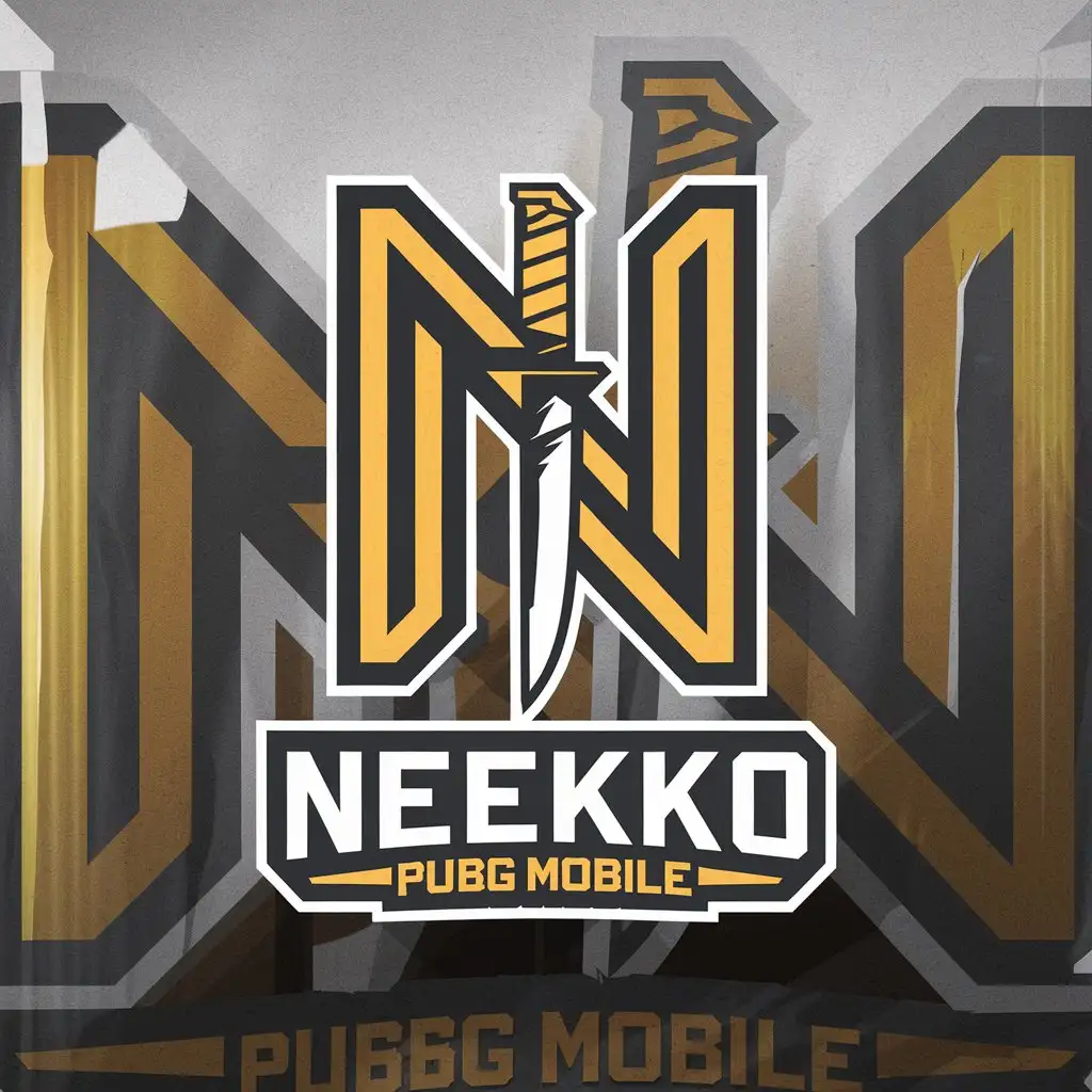 LOGO-Design-for-Neekko-PUBG-Mobile-Intricate-Symbol-with-Clear-Background