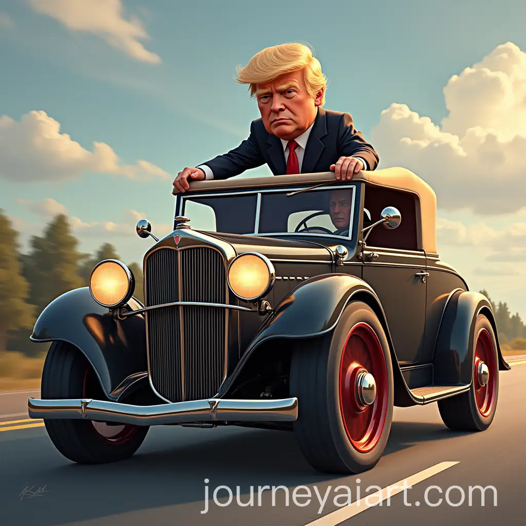 Donald-Trump-Riding-a-Motorbike