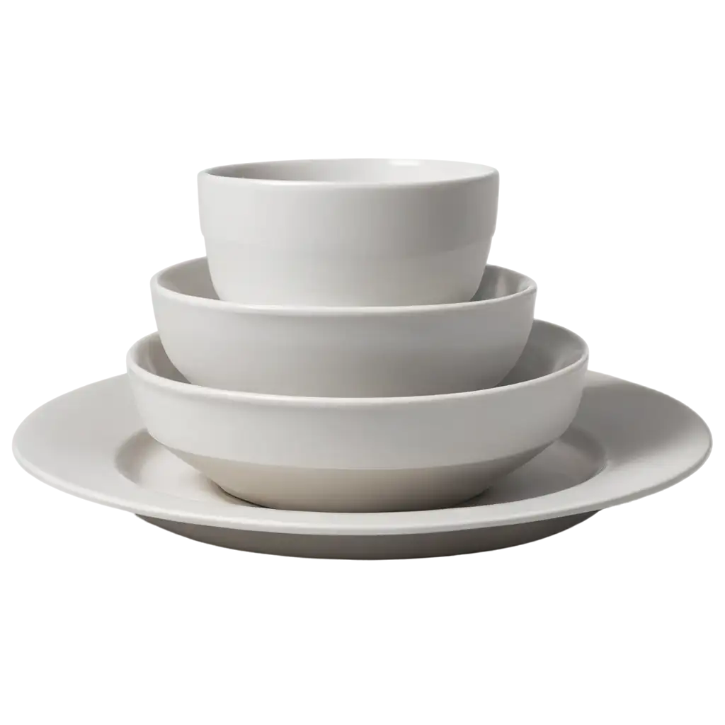 Stunning-White-Plate-Stacks-PNG-for-Culinary-and-Design-Inspiration