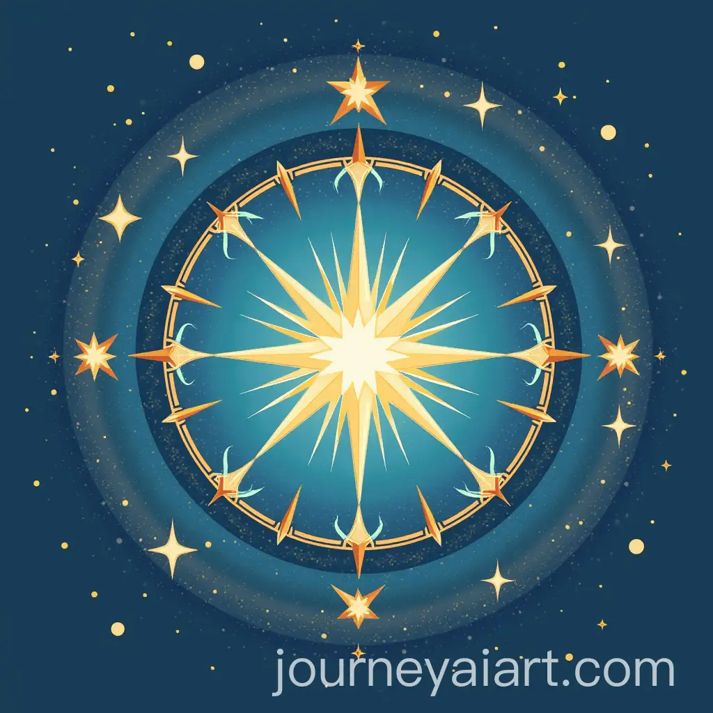 Manifesting-Positivity-Star-and-Compass-Design-in-Calm-Colors