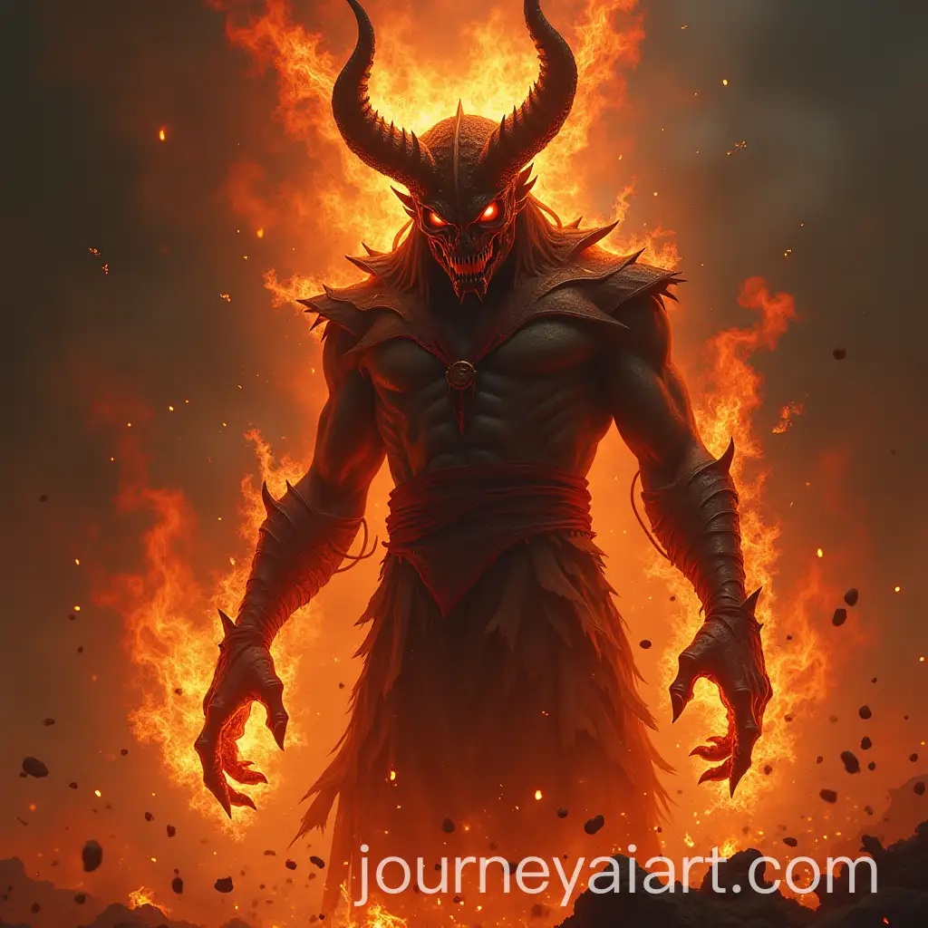 Demonic-Entity-Surrounded-by-Flames-andAI-Art-Prompt-Expansion-Destruction