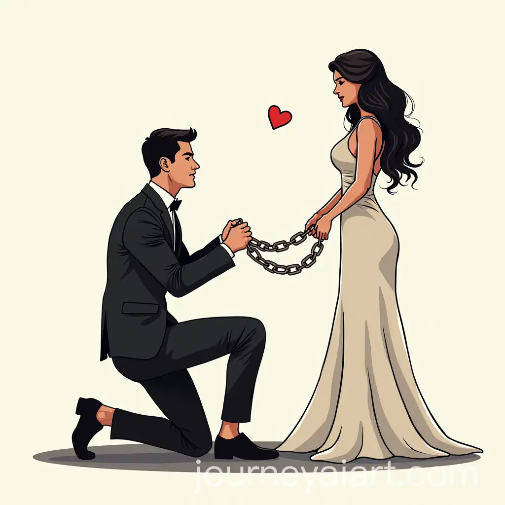 Elegant-Couple-in-Bondage-Vector-Art-for-Bachelor-Party-Shirt