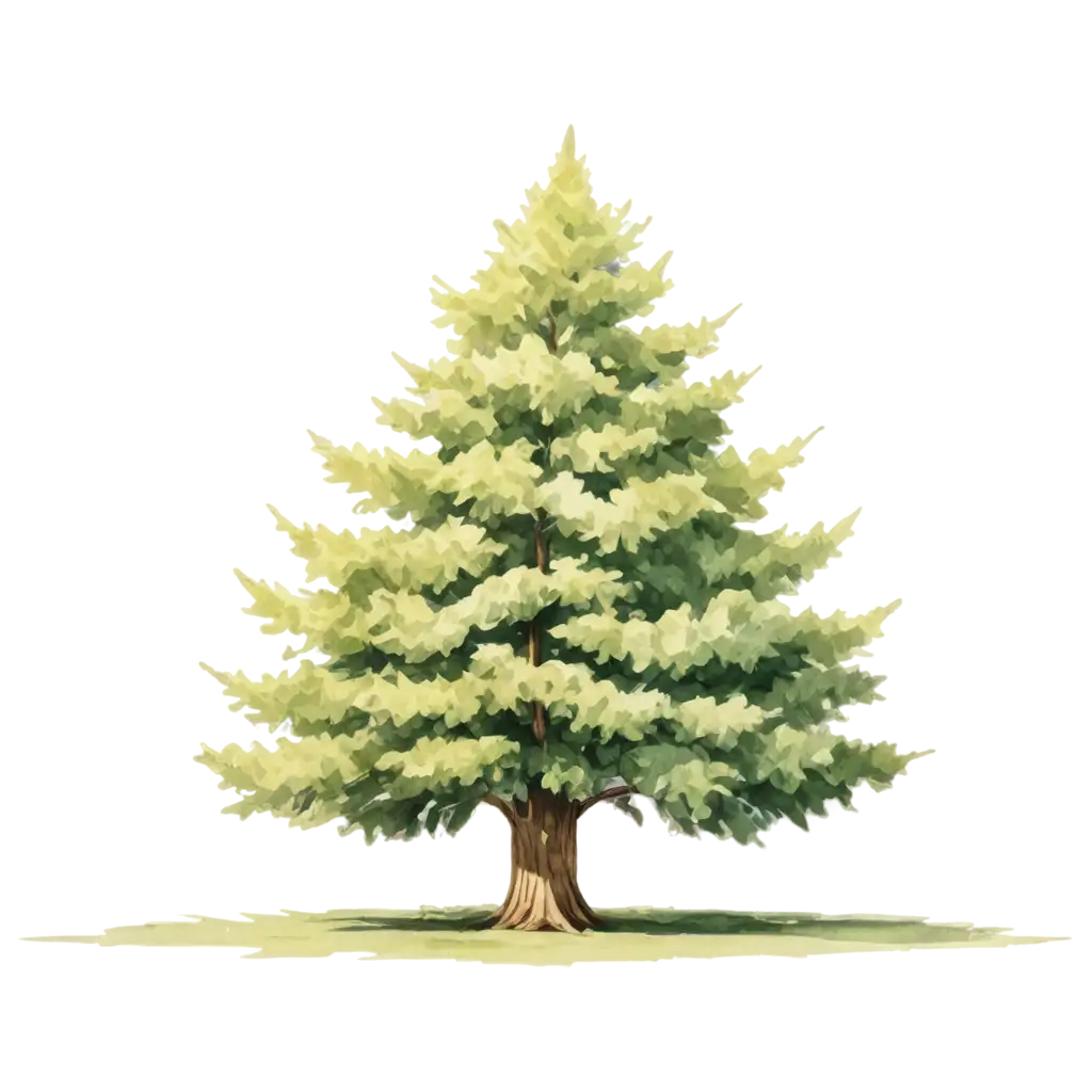 a tree style cartoon