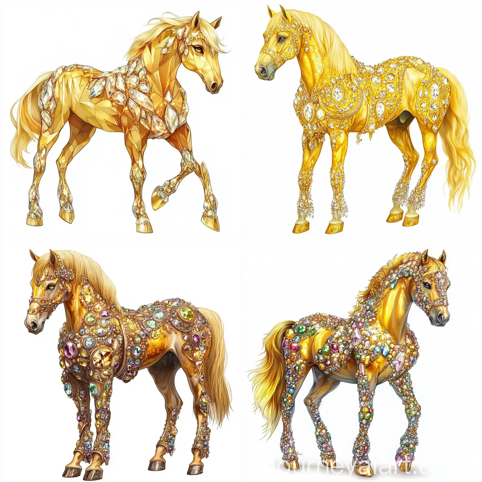 Yellow-TopazInspired-Horse-with-Crystal-Details-in-Realistic-Digital-Art