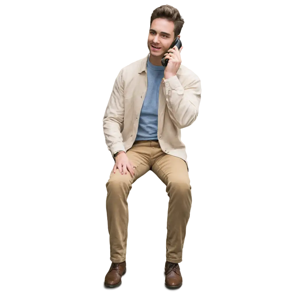 Man-Chatting-on-Phone-PNG-Image-for-Various-Digital-and-Print-Uses