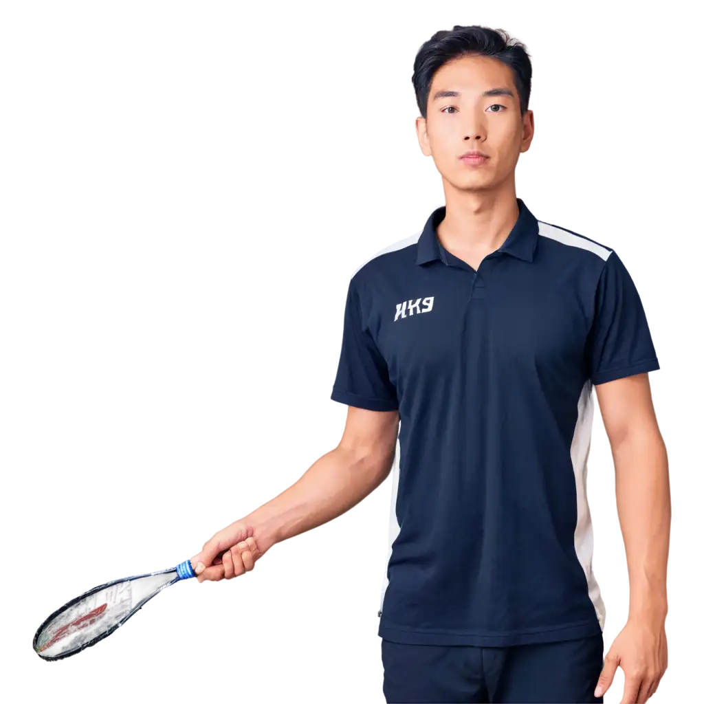 Model-Man-Wearing-Badminton-Shirt-Korea-PNG-HighQuality-Transparent-Image-for-Versatile-Use