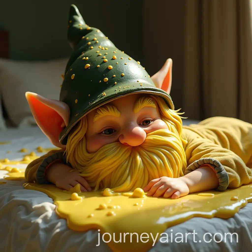 Dwarf-Relaxing-in-Mayonnaise-with-Military-Helmet