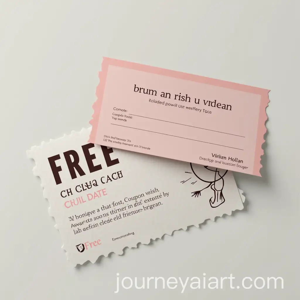 Minimalist-University-Coupon-Design-Featuring-a-Free-Woman-on-Glossy-Paper