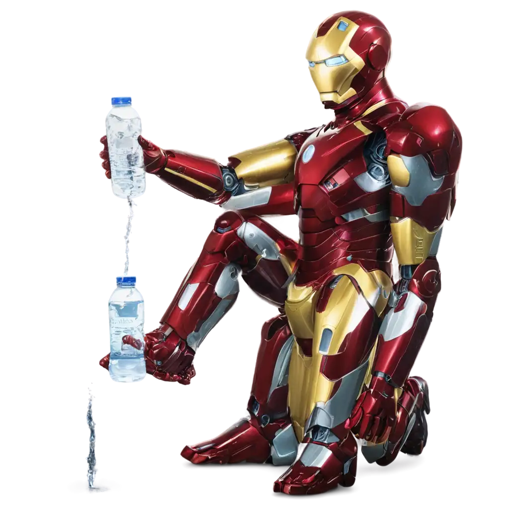 Iron-Man-Drinking-Water-PNG-HighQuality-Image-for-Various-Digital-Applications