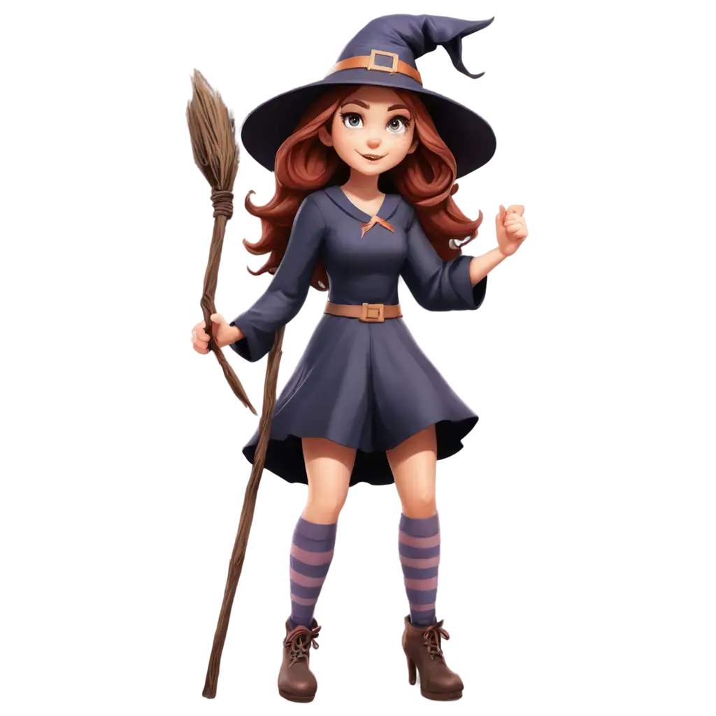 Witch-PNG-Image-Magical-and-Mysterious-Character-Design-for-HighQuality-Visuals