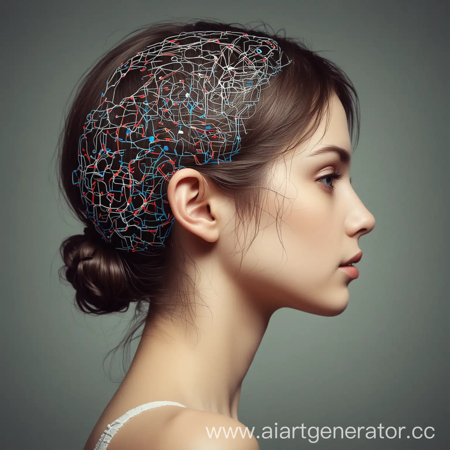 Neurographic-Style-Portrait-of-a-Girl