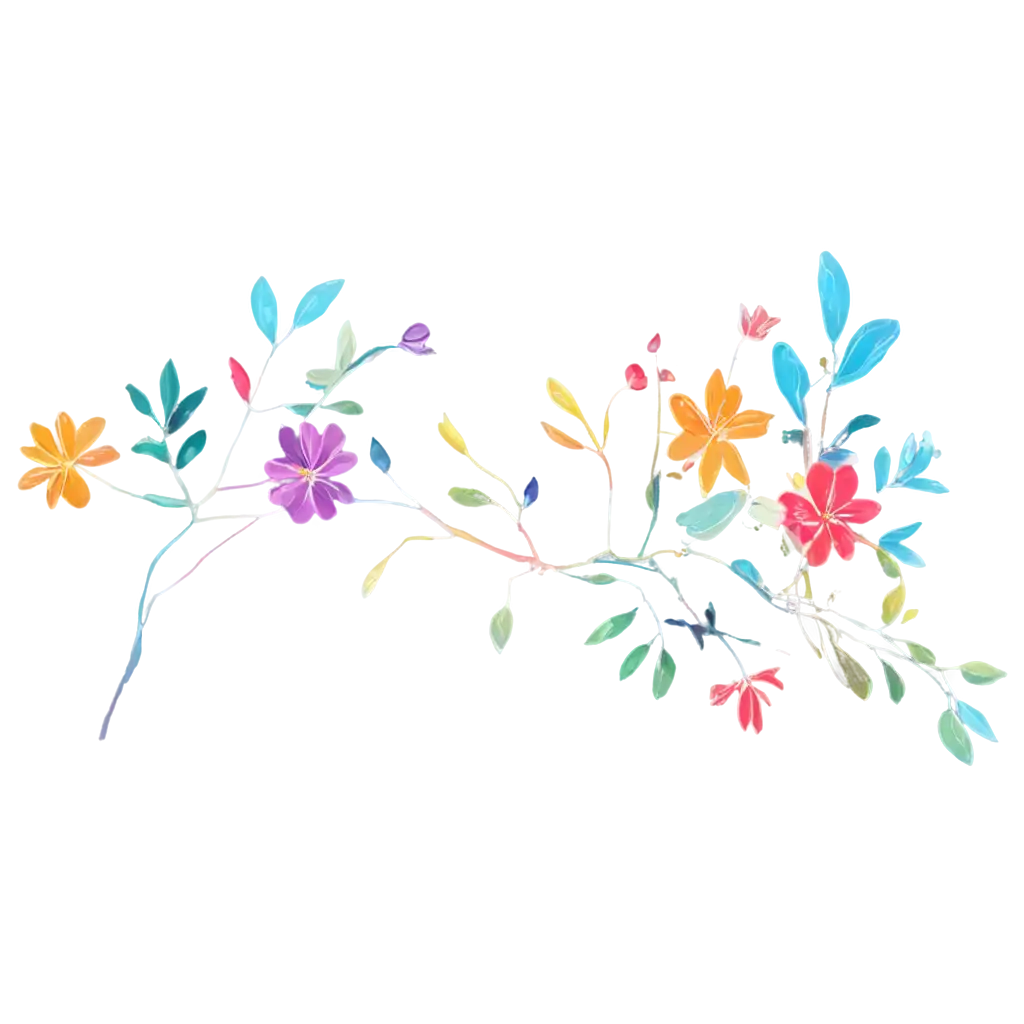 Colorful-Abstract-Floral-Pattern-PNG-HandDrawn-Flowers-and-Leaves-in-Vibrant-Colors