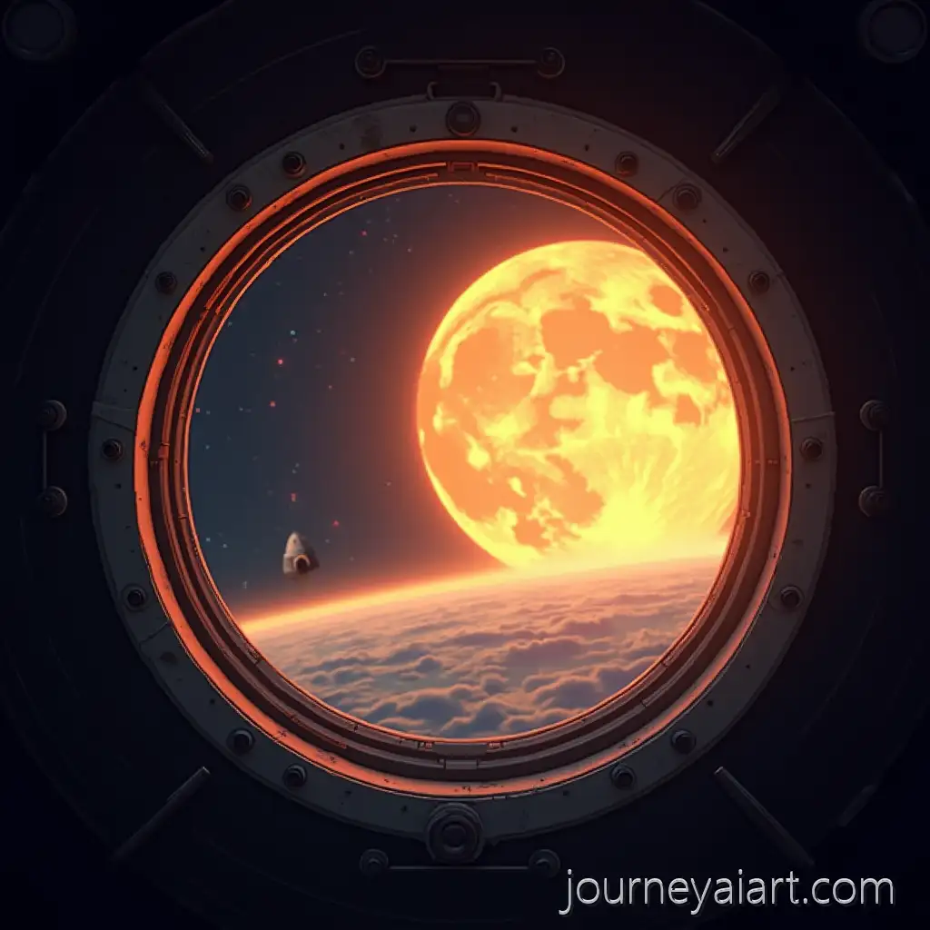 Sunlight-Illuminating-Rocket-Porthole-inSunlight-through-Rocket-Porthole-Realistic-Style
