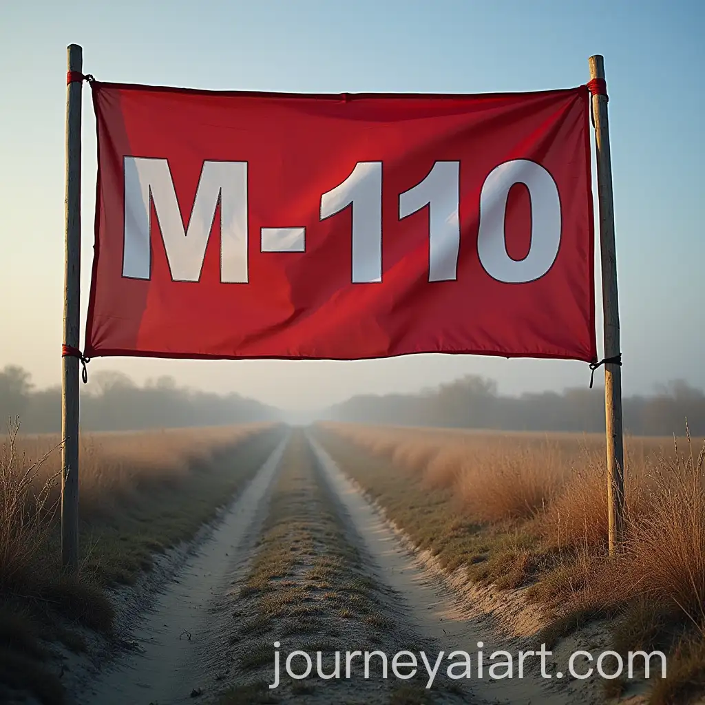 Modern-Banner-with-M110-Inscription