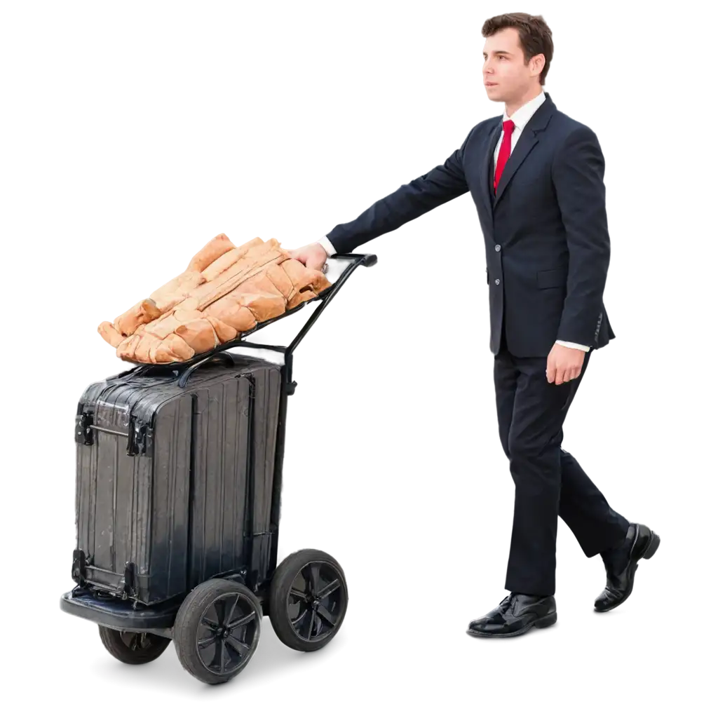 HighPNG-Image-Usage-ScenariosQuality-PNG-Image-of-a-Man-Pushing-a-Bellboy-Trolley