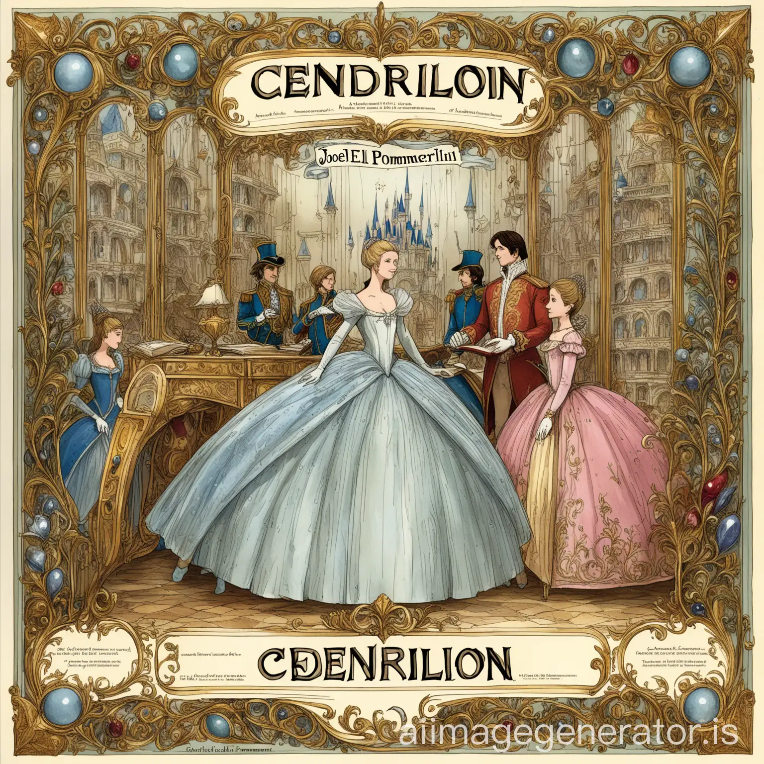 Illustration-of-Cendrillon-by-Jol-Pommerat-with-Detailed-Elements-from-the-French-Fairy-Tale