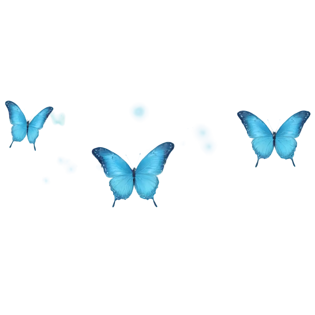 Vibrant-Blue-Butterflies-PNG-Exquisite-Art-for-Digital-and-Print-Media