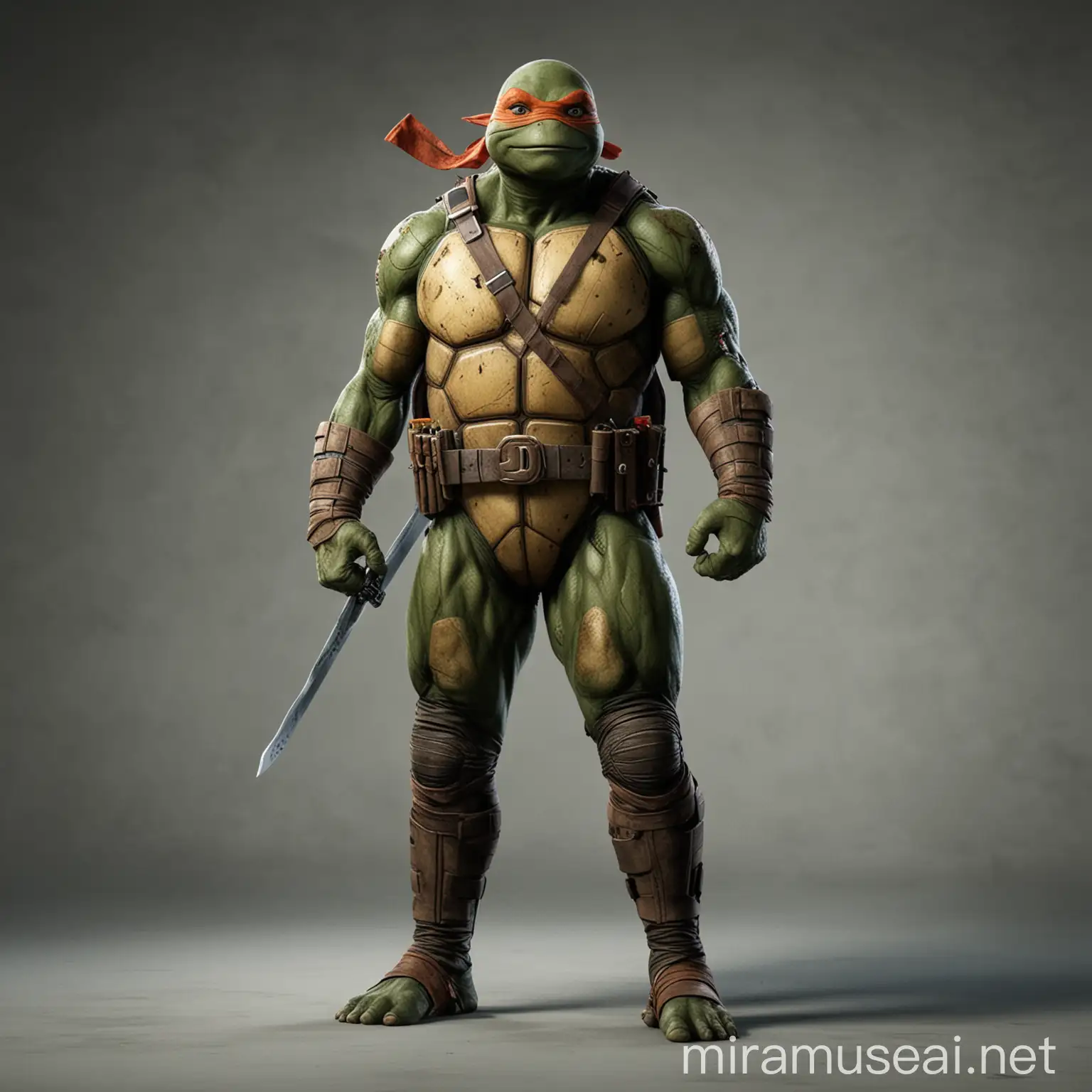 Ninja Turtle Movie Character in Deadpool Costume