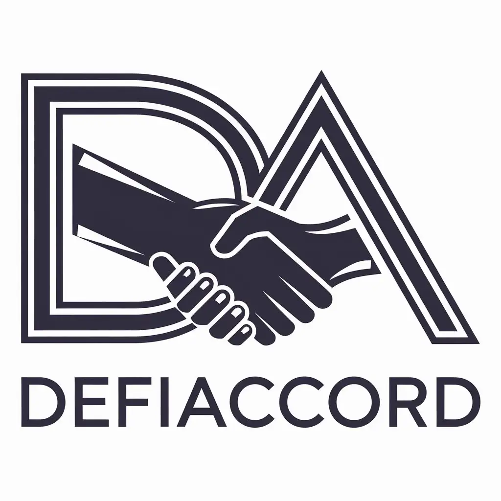 LOGO Design for DeFiAccord Modern and Clean Vector Design with Clear Background