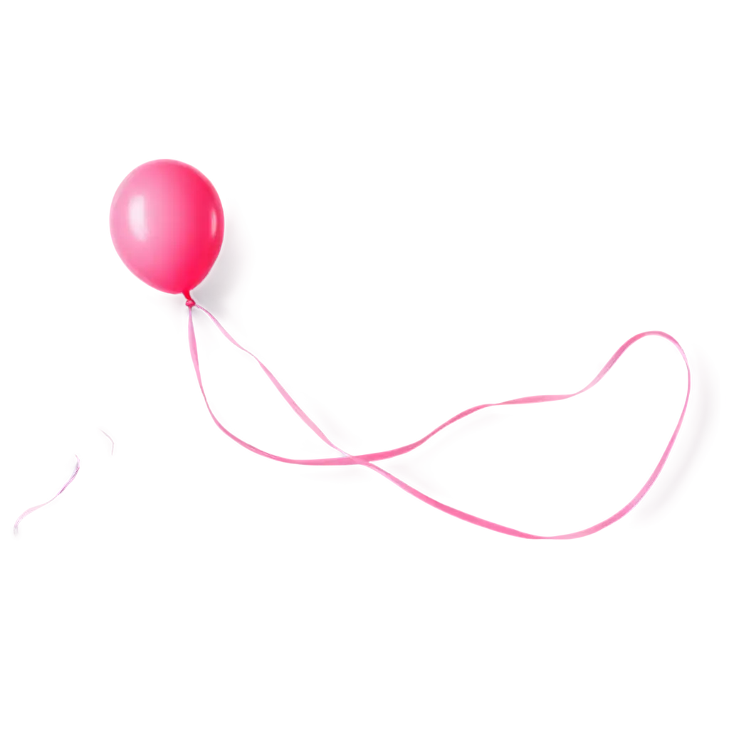 Realistic-Pink-Balloon-on-a-String-PNG-Image-for-Creative-Projects