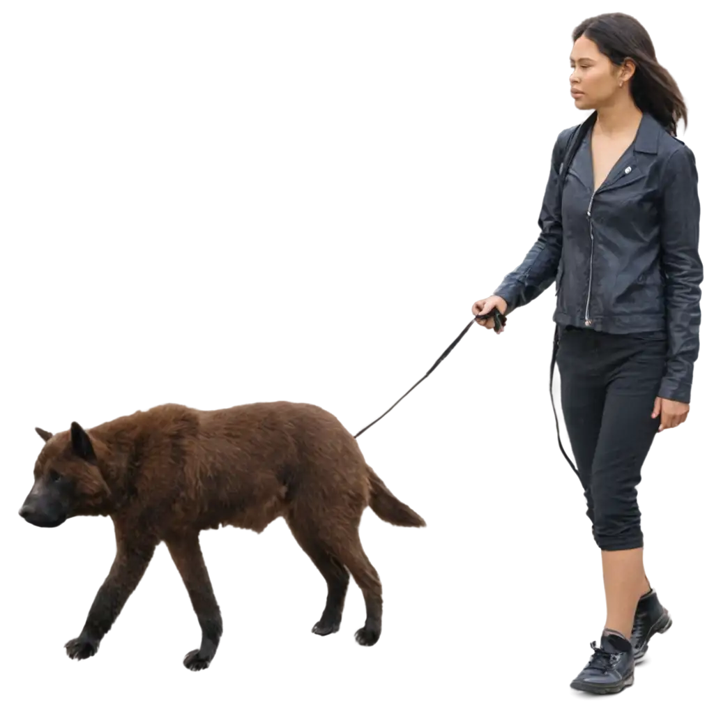 PNG-Image-Person-Walking-Animals-AI-Art-Prompt