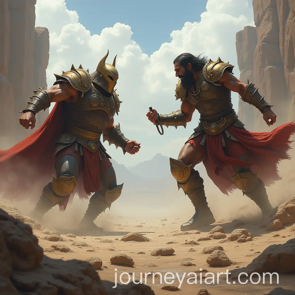 Epic-Battle-Between-Two-Powerful-Warriors-in-a-Desolate-Rocky-Landscape