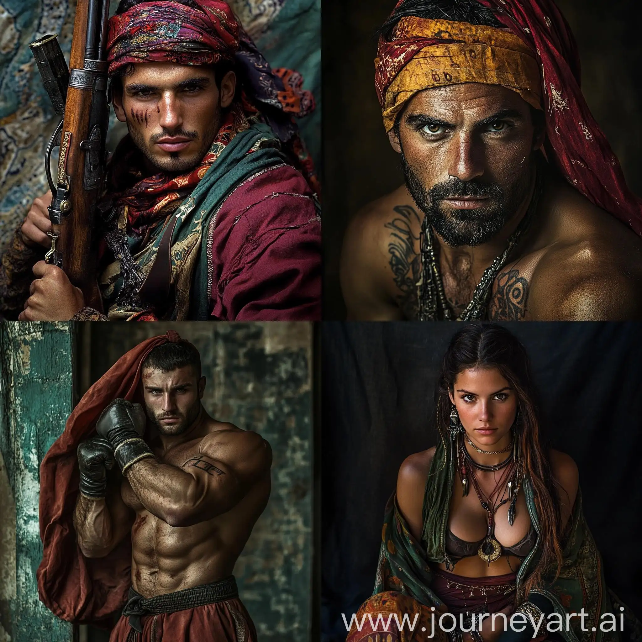 Gypsy-Fighter-Portrait-with-Inscription-1000