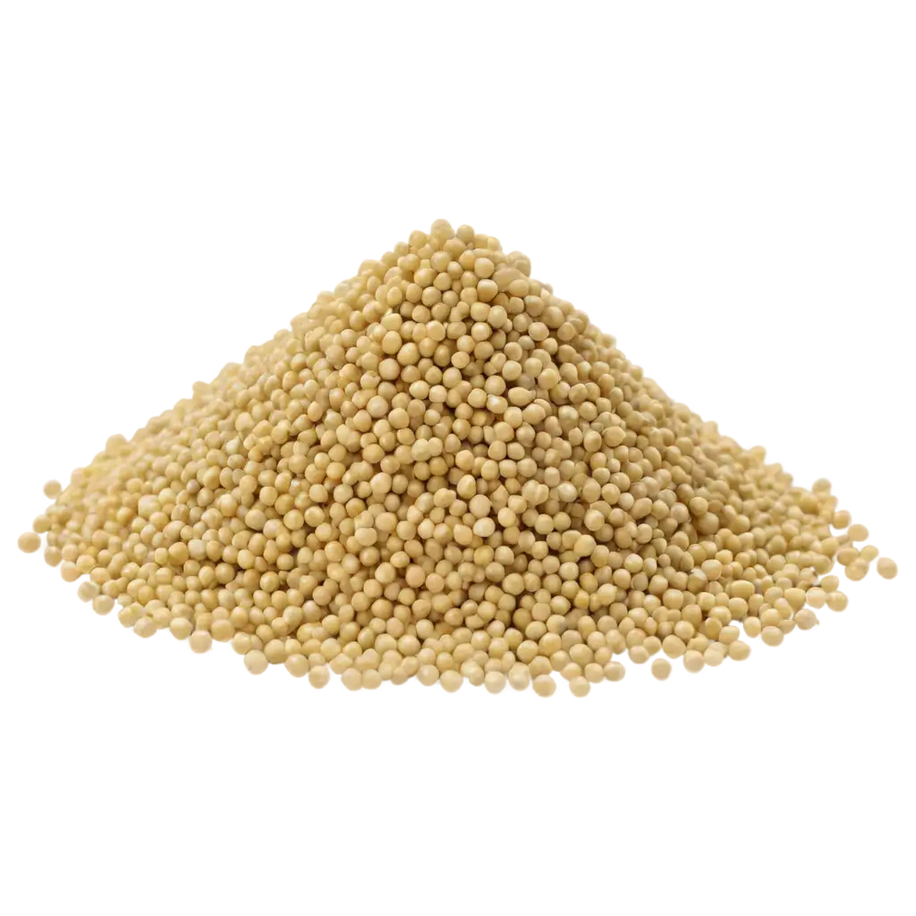 a pile of white mustard seeds