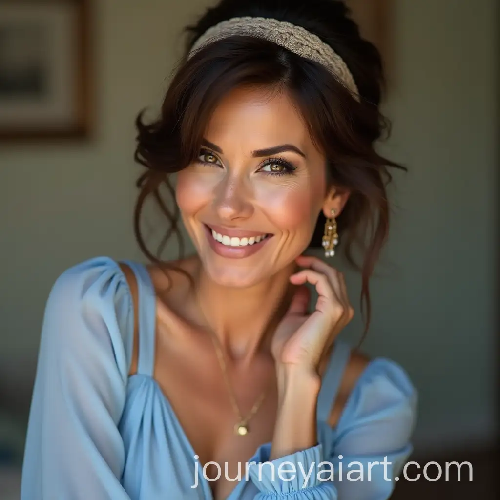 Gorgeous-69YearOld-Woman-in-Tender-Blue-Blouse-with-Flirtatious-Gaze