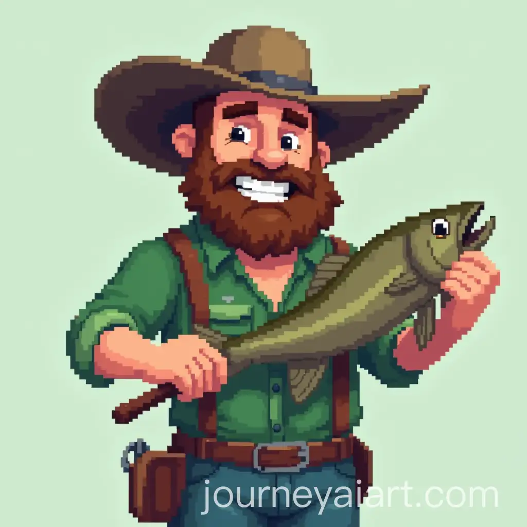 8AI-Art-Prompt-Expansionbit-Pixel-Art-of-a-Fisherman-Smiling-While-Holding-a-Fish