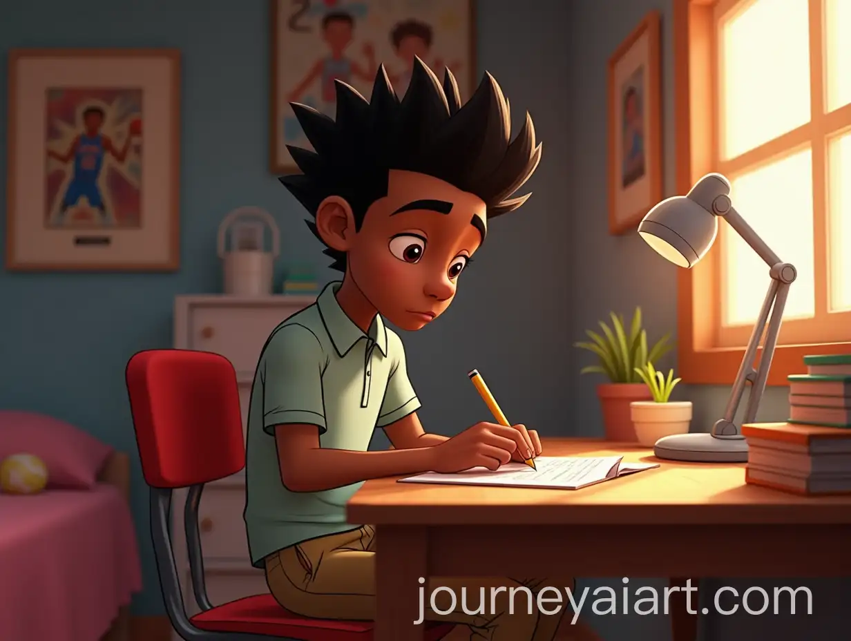 Student-Focused-on-Math-Homework-in-Cozy-Bedroom-with-Basketball-and-Science-Posters