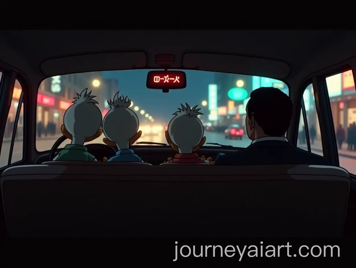 HueAI-Art-Prompt-Expansiony-Dewey-and-Louie-in-a-Taxi-in-Copenhagen-at-Night