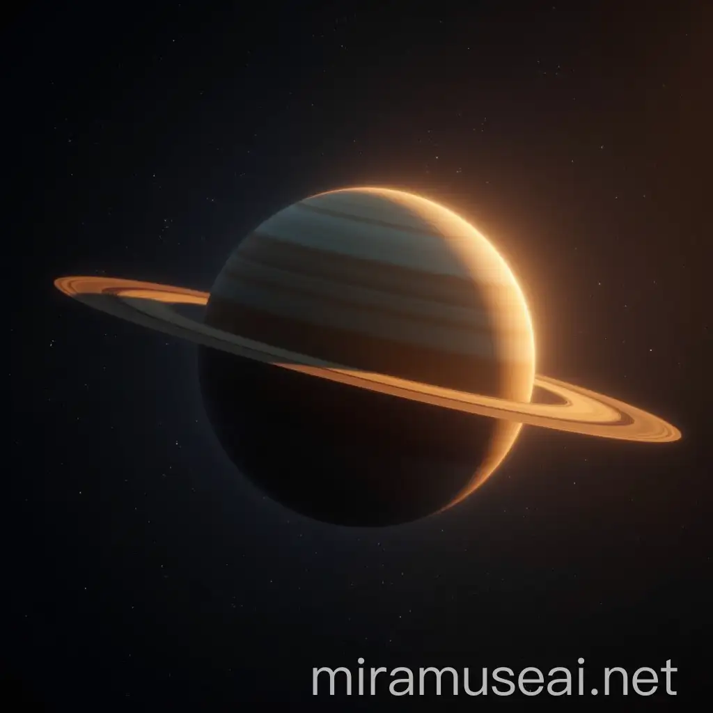 Serene View of Saturn in Deep Space