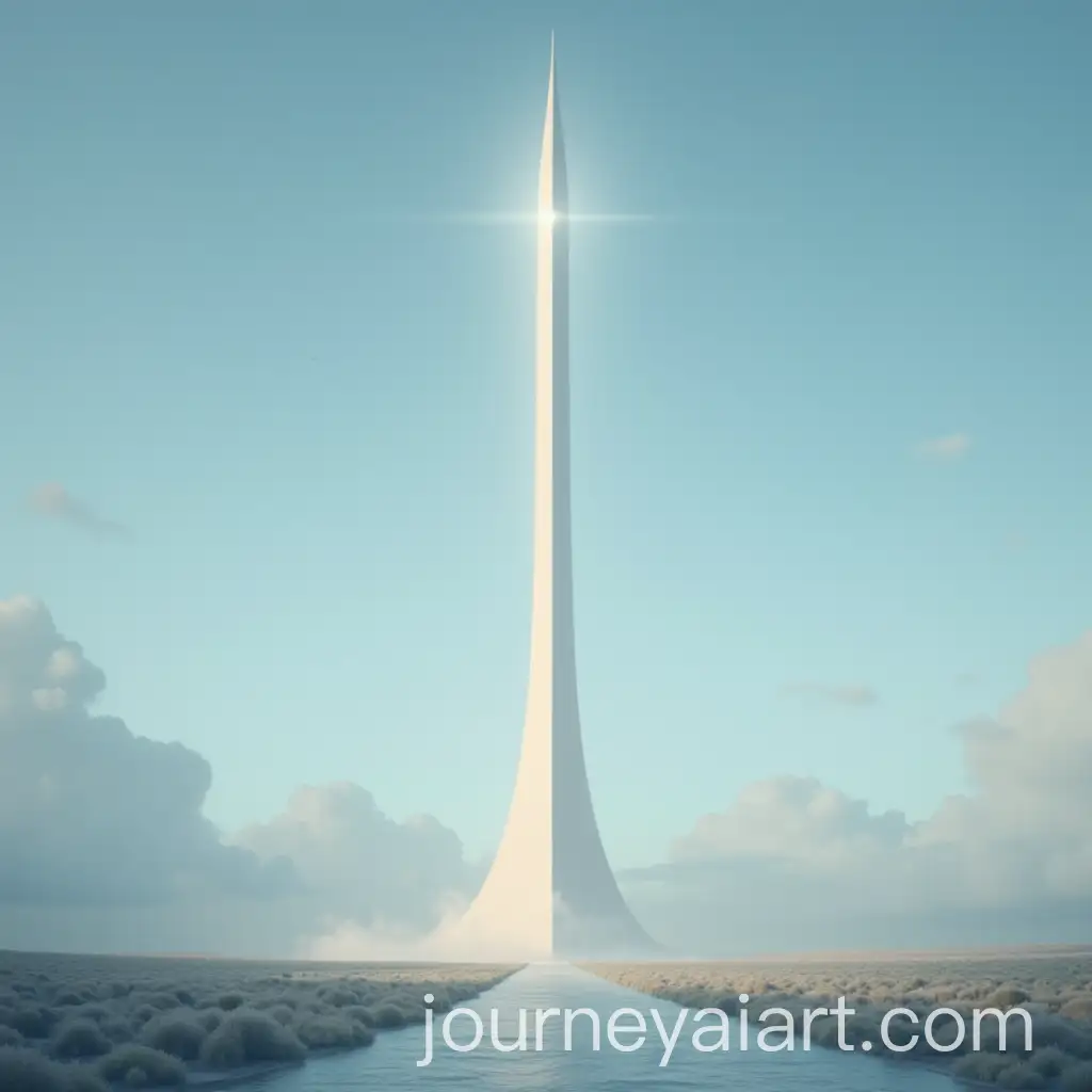 Mystical-Sky-Land-with-a-WhiteAI-Image-Prompt-Expansion-Tower-and-PearlLike-Top