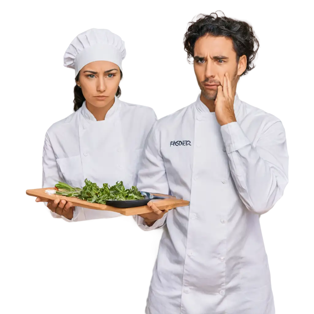 Pensive-Chef-PNG-Image-HighQuality-Transparent-Artwork-for-Culinary-DesignsPNG-Art-Prompt-Analysis