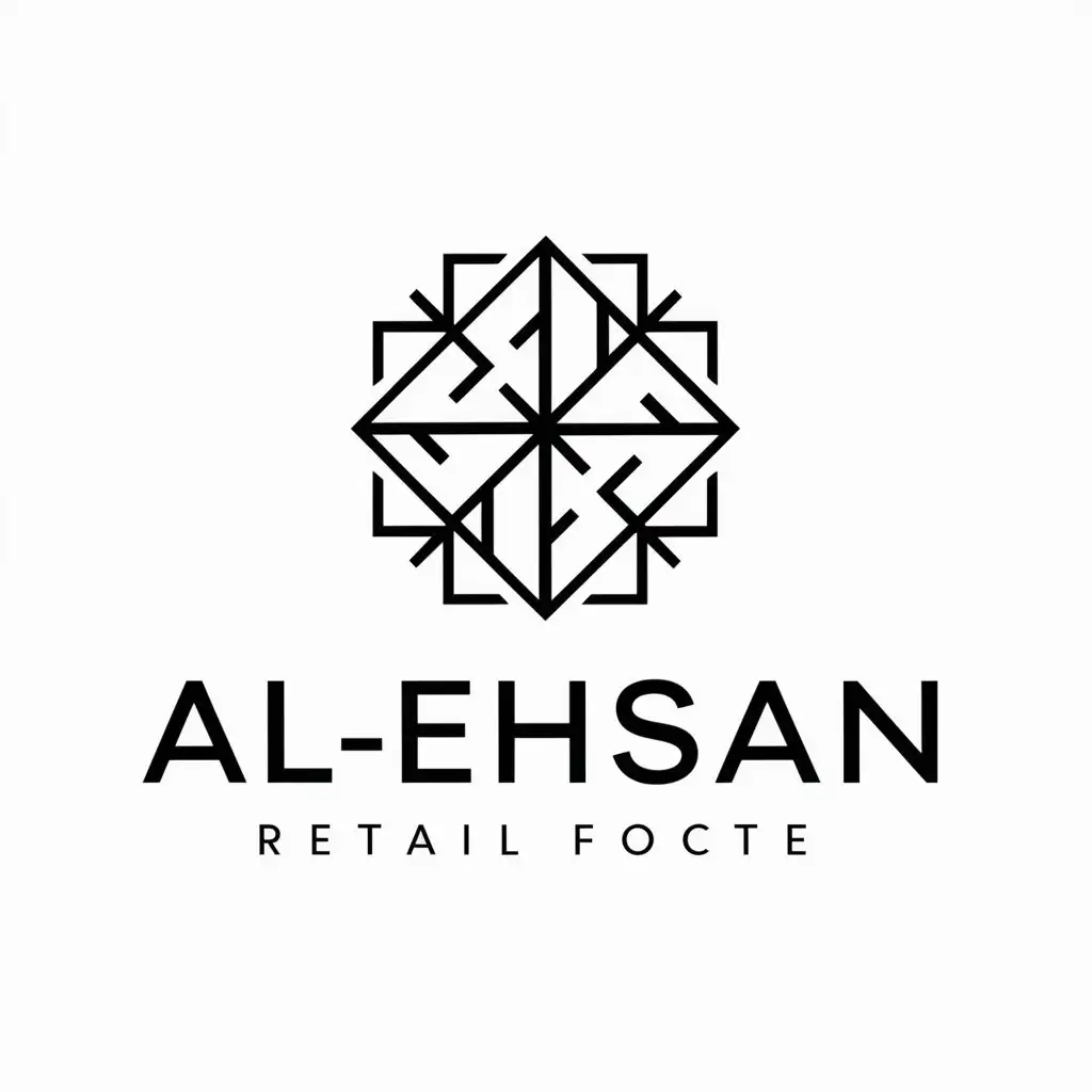 a vector logo design,with the text "AL_EHSAN", main symbol:Clothes,complex,be used in Retail industry,clear background