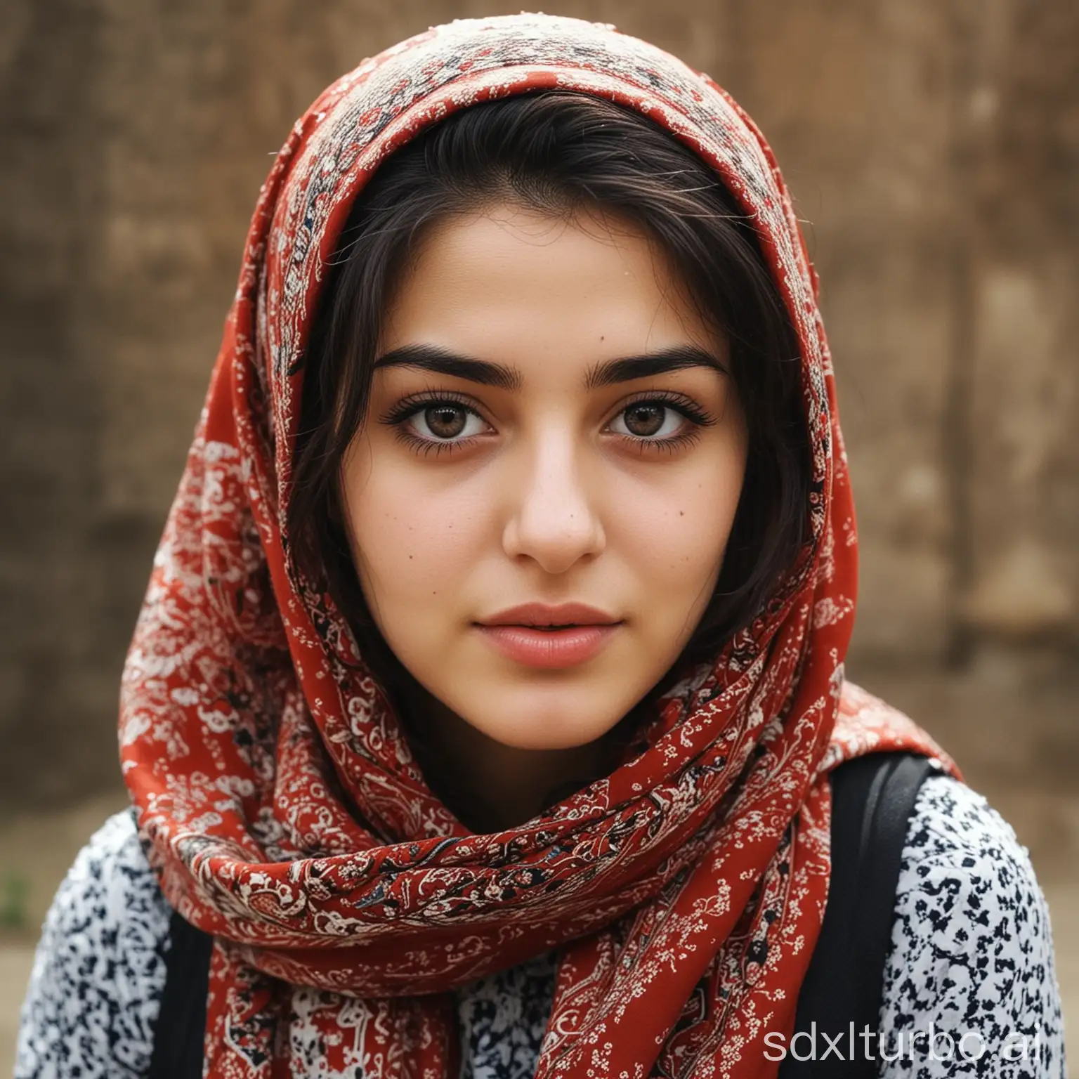 Portrait-of-a-Lovely-Iranian-Girl-with-Traditional-Clothing