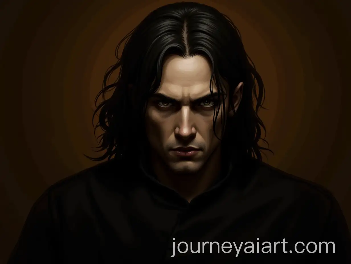 Intense-Brooding-Portrait-of-a-LongHaired-Man-in-Earthy-Tones