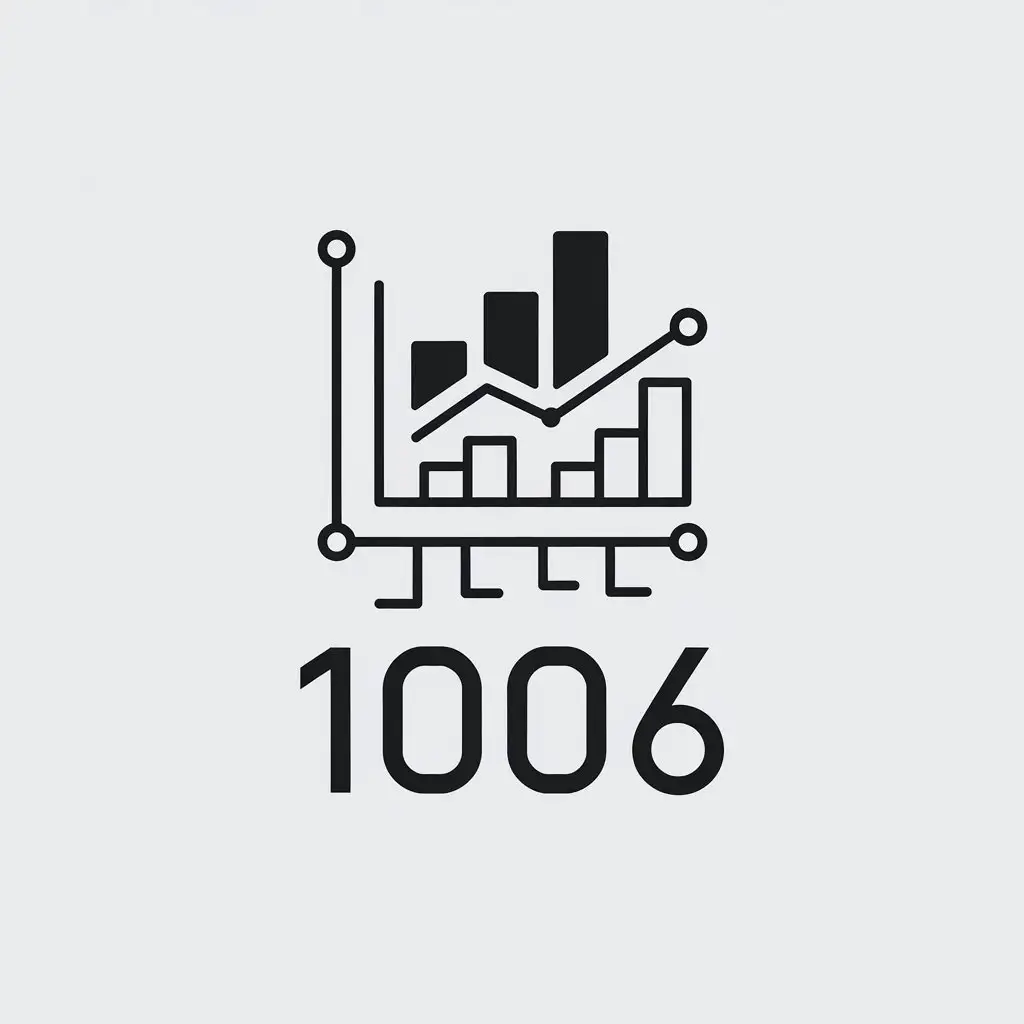 LOGO Design for 1006 Minimalistic Data Symbol with Clear Background for Technology Industry