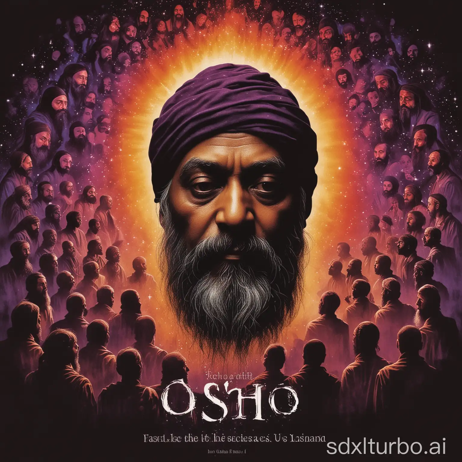 Spiritual-Leader-Osho-and-His-Disciples-in-Radiant-Silhouette-on-Book-Cover