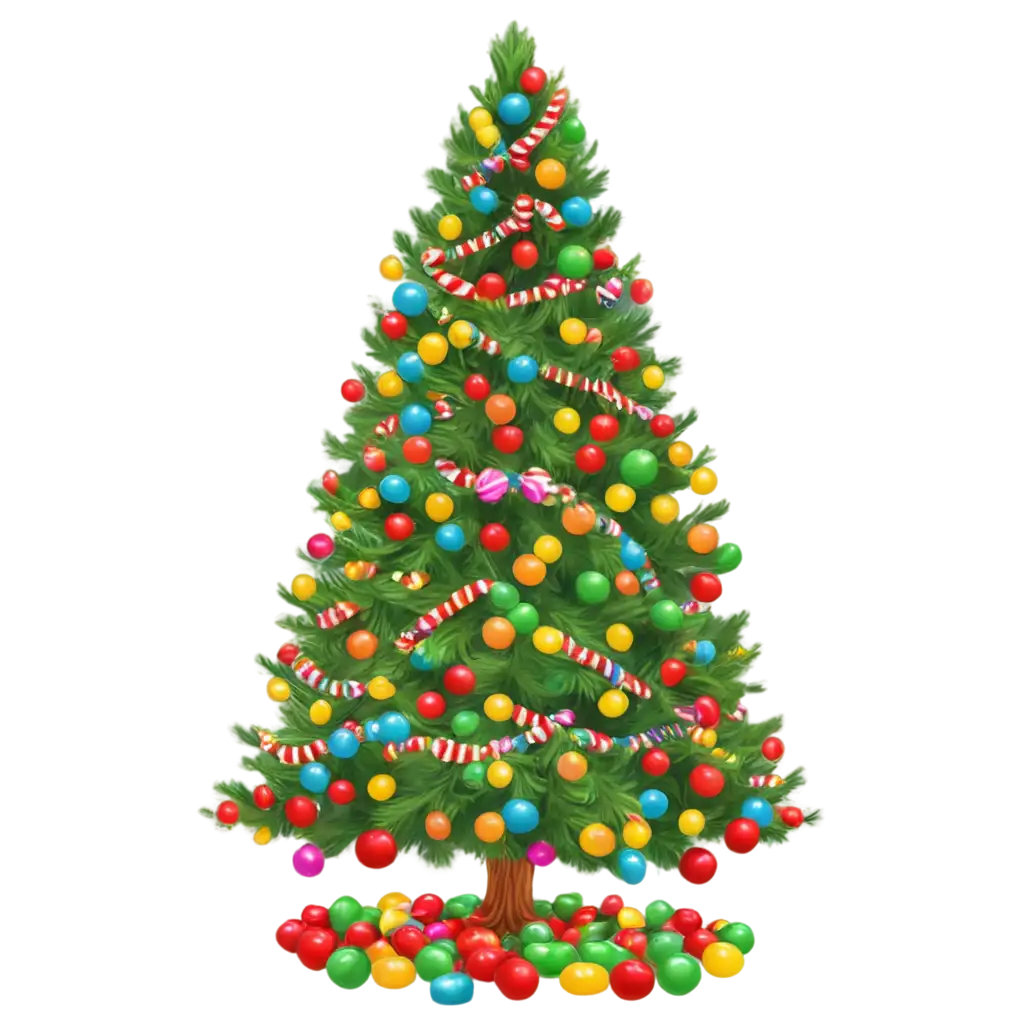 Christmas-Tree-with-Colorful-Candy-Garland-PNG-Image-Perfect-for-Holiday-Designs