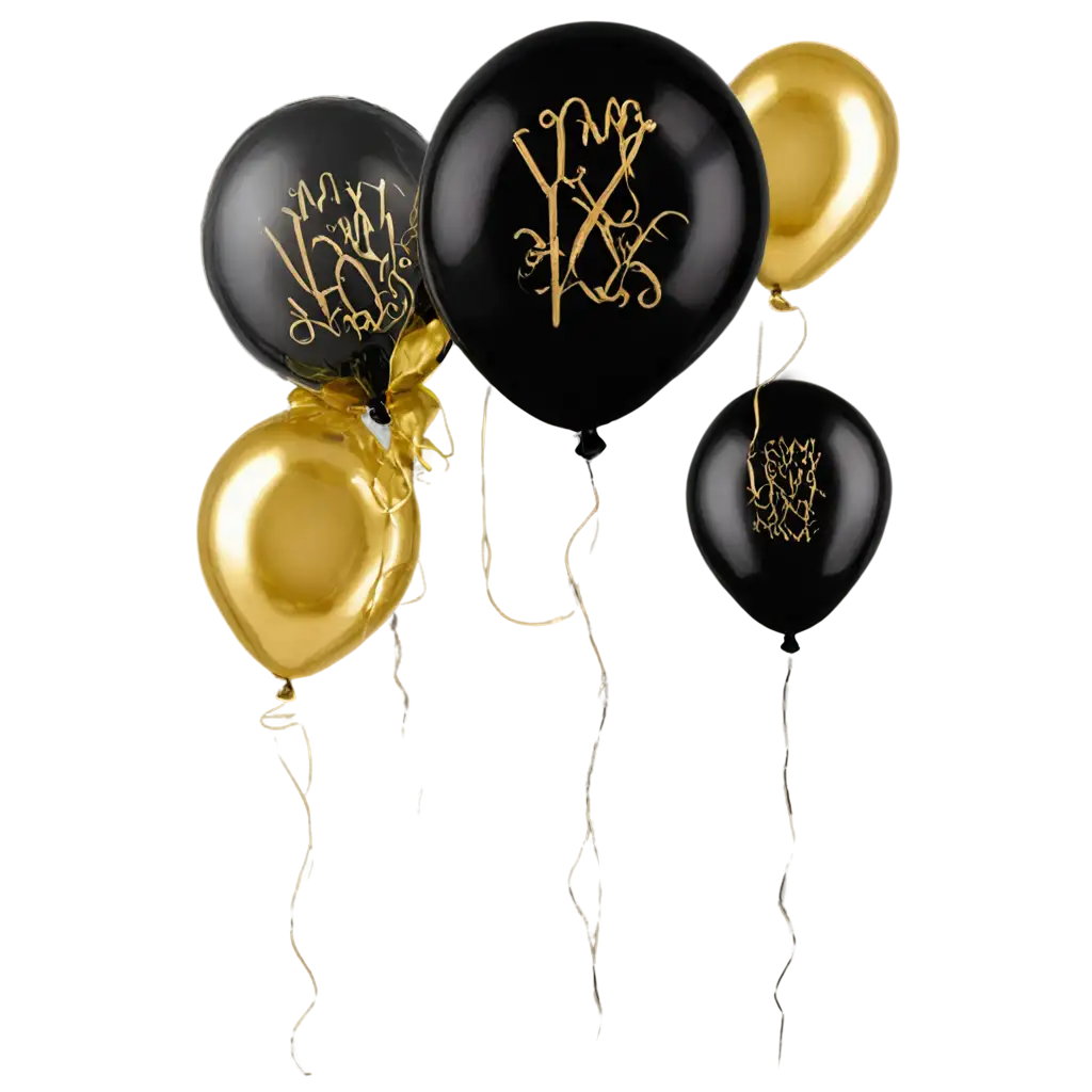 Elegant-Black-and-Gold-Balloons-PNG-Perfect-Anniversary-Decor