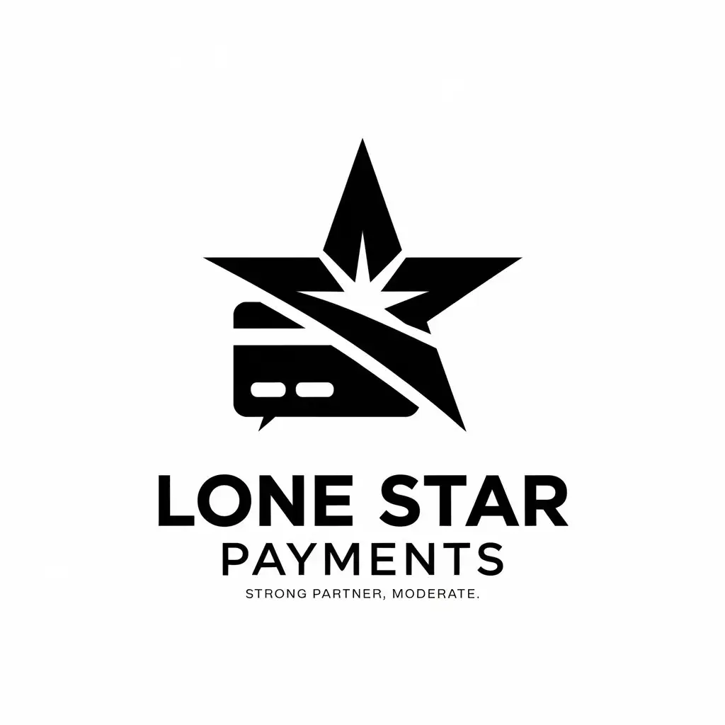 LOGO Design for Lone Star Payments Texas Credit Card Processing Strong Partner Theme in Finance Industry