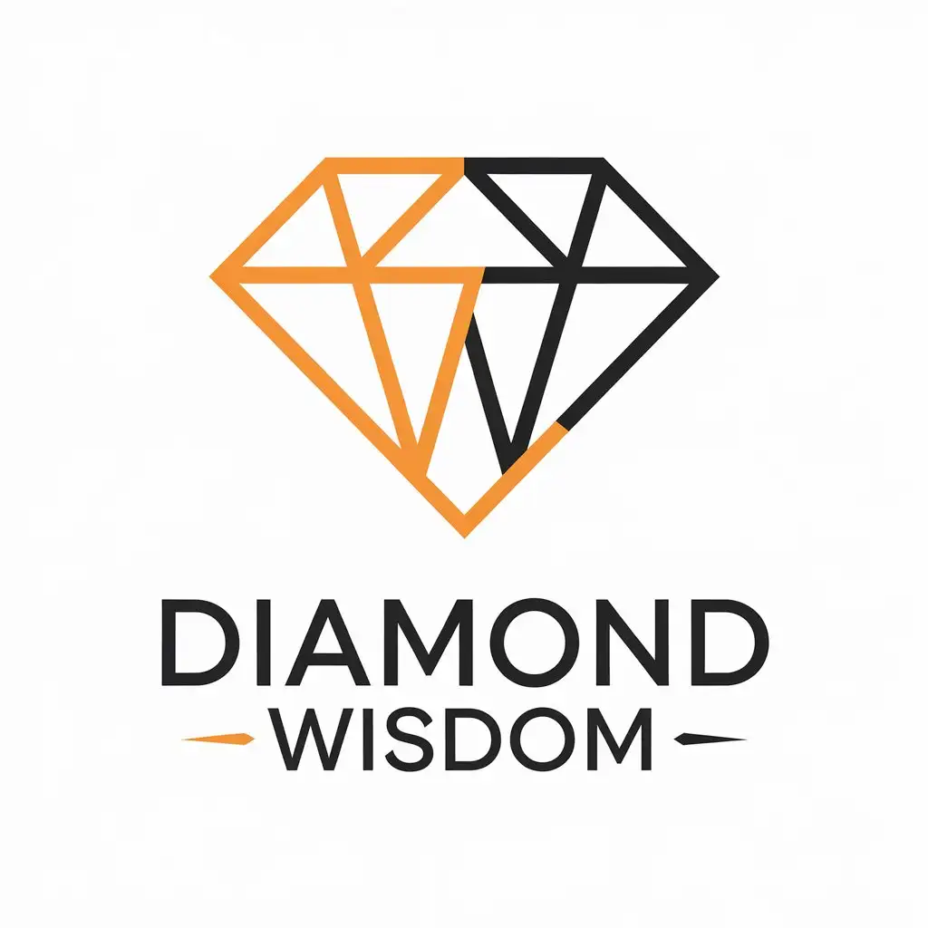 LOGO-Design-for-Diamond-Wisdom-Elegant-Diamond-Shape-with-Smart-Symbol-on-a-Clear-Background