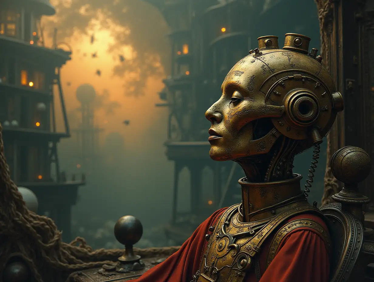 Surrealistic questions for the artificial unconscious of Steampunk